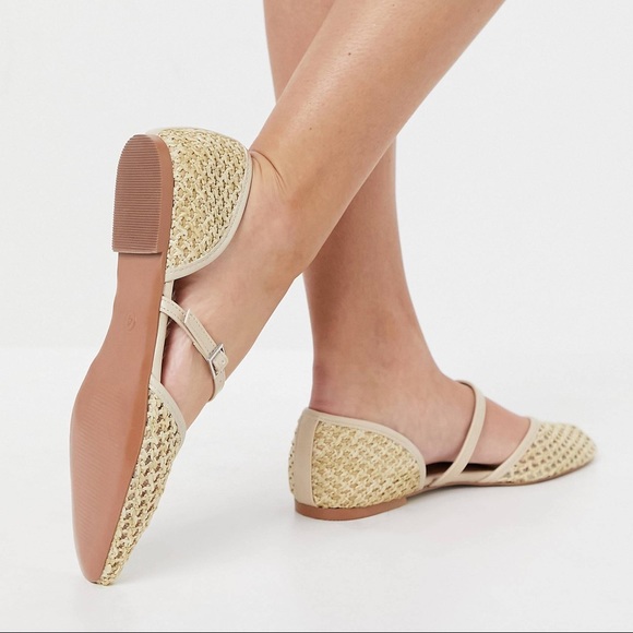 Asos Design Lisa Woven Ballet Flats - Picture 2 of 9
